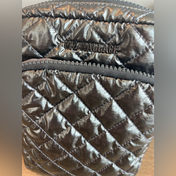 MZ Wallace Metro Quilted Crossbody Bag – Metallic Silver - Picture 3 of 13